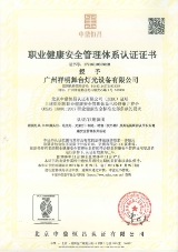 OHSAS 18001:2007 certification