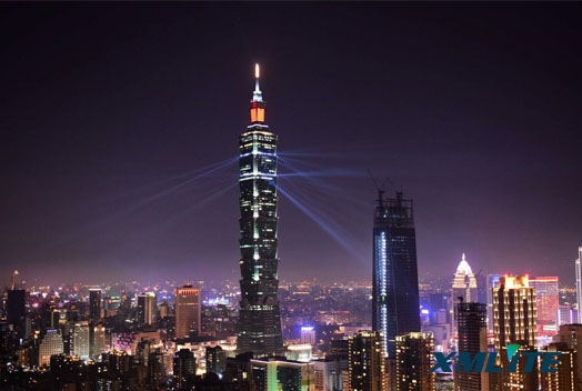 Xmlite 350W beam moving head light brighted in TAIPEI 101 building