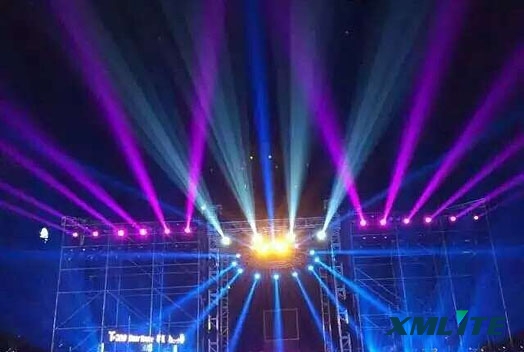 Xmlite BS440 moving head hybrid show in Getshow