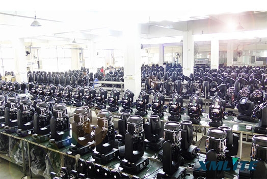 Market experience share for moving head light