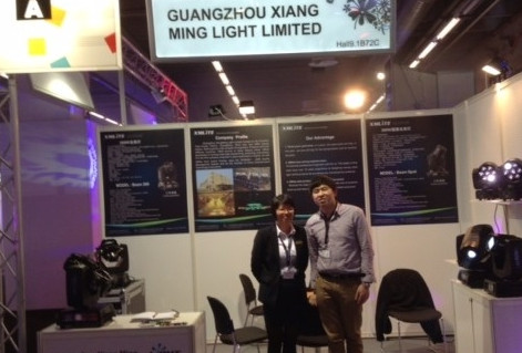 XMlite bring 10R moving head light to 2014 FRANKFURT SHOW with new moving head lights launched there